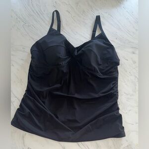 L.L. Bean Women's Black One Piece Swimsuit